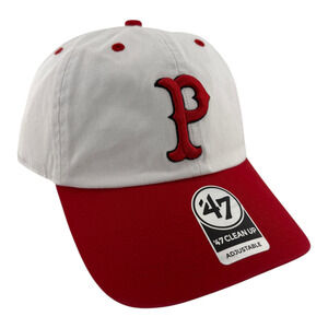'47 Brand Pawtucket Red Sox PawSox Woosox MiLB Red P Clean Up Adjustable Dad Hat